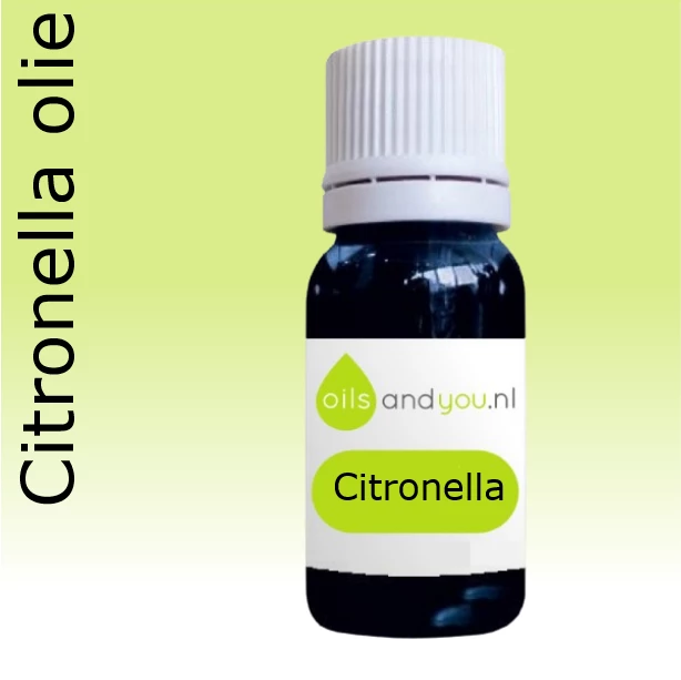 Citronella etherische olie in 10ml glazen druppelflesje