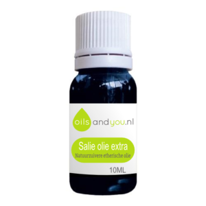 Salie olie in 10ml glazen druppelflesje
