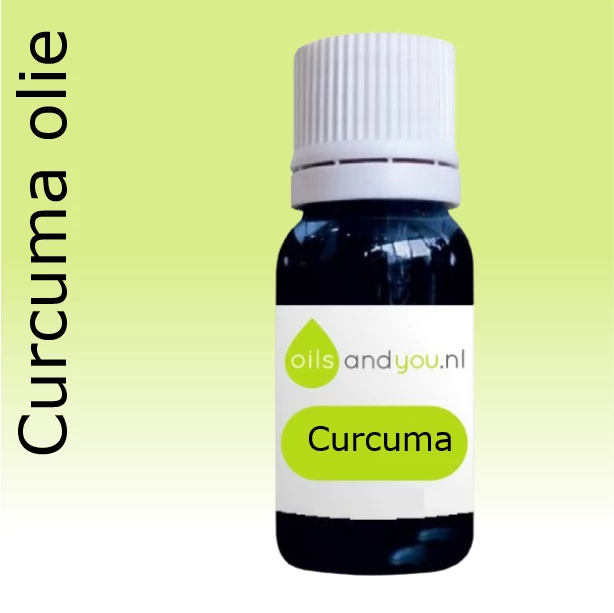 Curcuma etherische olie in 10ml glazen druppelflesje